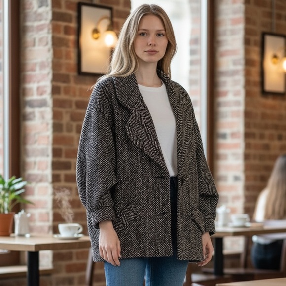 casa de lana Jackets & Blazers - Vintage Casa De Lana Women's 100% Wool Jacket size 8